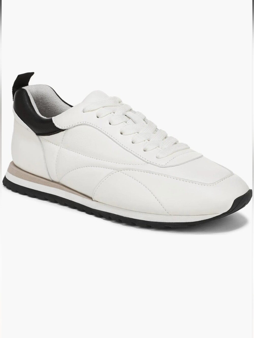Favorite Daughter Sophia Sneaker — Women’s White/Black Leather Sneaker